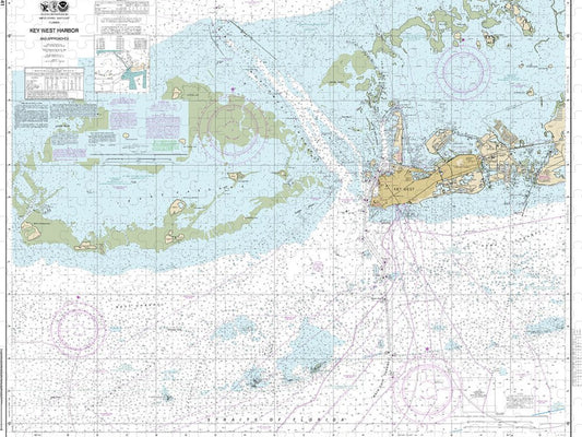 Nautical Chart 11441 Key West Harbor Approaches Puzzle