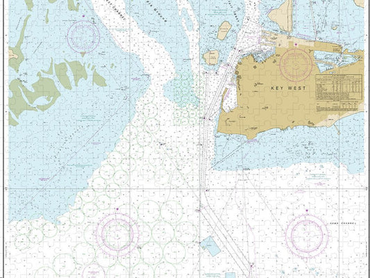Nautical Chart 11447 Key West Harbor Puzzle