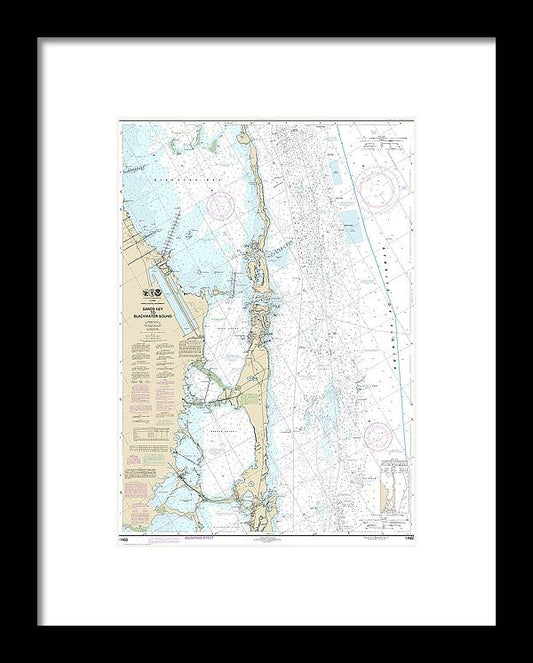 A beuatiful Framed Print of the Nautical Chart-11463 Intracoastal Waterway Sands Key-Blackwater Sound by SeaKoast