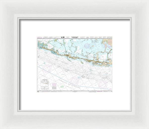 Nautical Chart-11464 Intracoastal Waterway Blackwater Sound-matecumbe - Framed Print