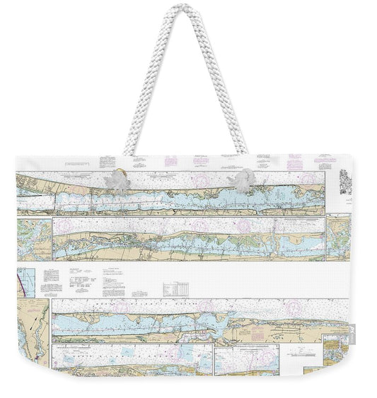 Nautical Chart-11472 Intracoastal Waterway Palm Shores-west Palm Beach, Loxahatchee River - Weekender Tote Bag