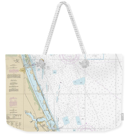 Nautical Chart-11474 Bethel Shoal-jupiter Inlet - Weekender Tote Bag