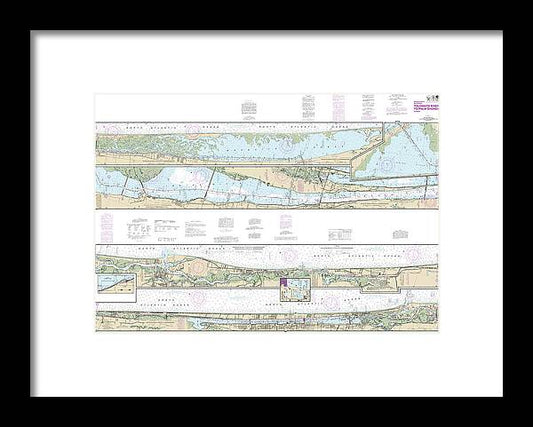 A beuatiful Framed Print of the Nautical Chart-11485 Intracoastal Waterway Tolomato River-Palm Shores by SeaKoast