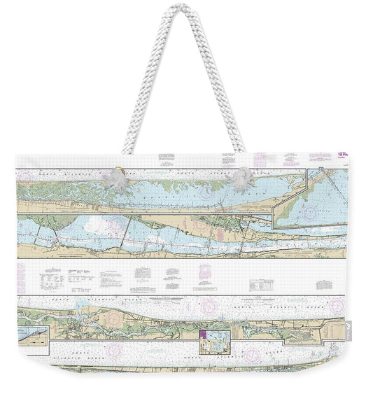 Nautical Chart-11485 Intracoastal Waterway Tolomato River-palm Shores - Weekender Tote Bag