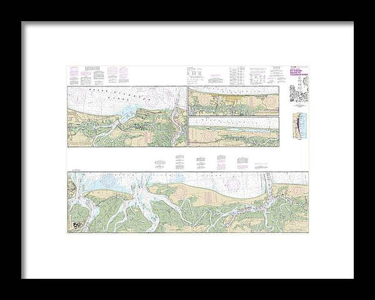 A beuatiful Framed Print of the Nautical Chart-11489 Intracoastal Waterway St Simons Sound-Tolomato River by SeaKoast