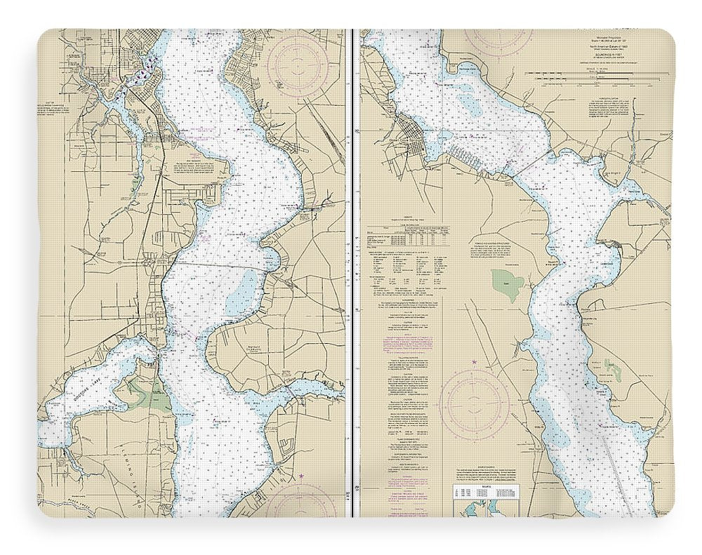 Nautical Chart-11492 St Johns River Jacksonville-racy Point - Blanket