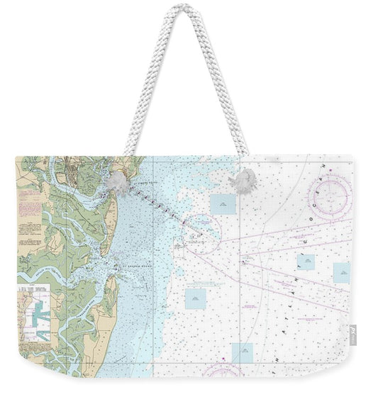 Nautical Chart-11502 Doboy Sound-fernadina - Weekender Tote Bag