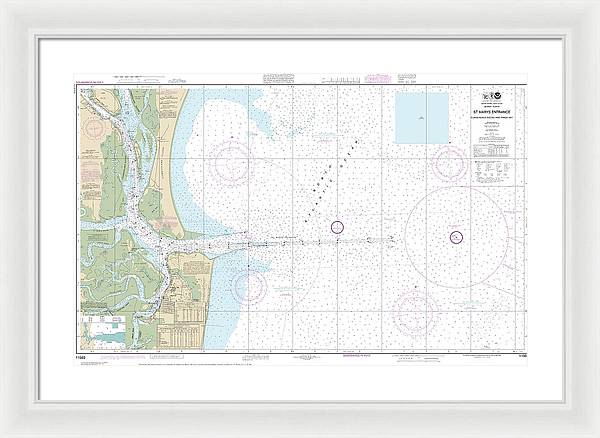 Nautical Chart-11503 St Marys Entrance Cumberland Sound-kings Bay - Framed Print