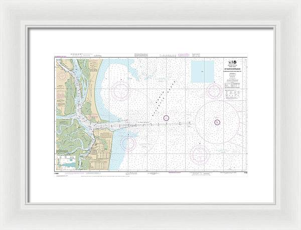 Nautical Chart-11503 St Marys Entrance Cumberland Sound-kings Bay - Framed Print