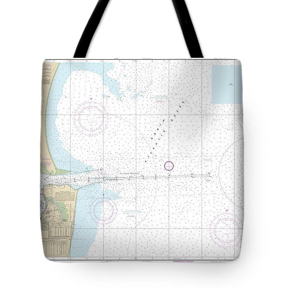 Nautical Chart-11503 St Marys Entrance Cumberland Sound-kings Bay - Tote Bag