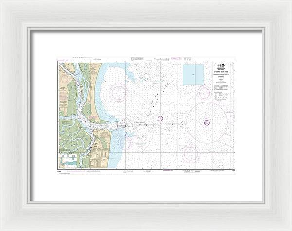 Nautical Chart-11503 St Marys Entrance Cumberland Sound-kings Bay - Framed Print