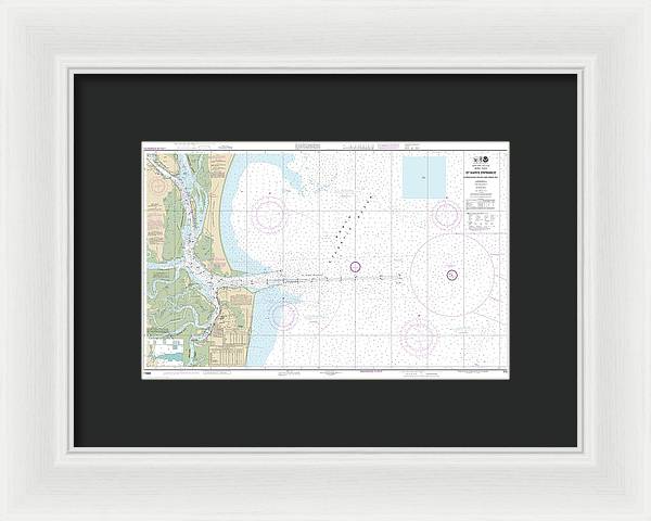 Nautical Chart-11503 St Marys Entrance Cumberland Sound-kings Bay - Framed Print