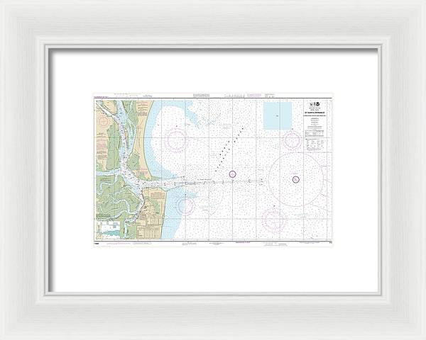 Nautical Chart-11503 St Marys Entrance Cumberland Sound-kings Bay - Framed Print