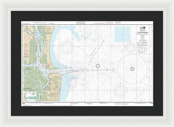 Nautical Chart-11503 St Marys Entrance Cumberland Sound-kings Bay - Framed Print