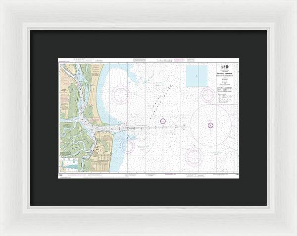 Nautical Chart-11503 St Marys Entrance Cumberland Sound-kings Bay - Framed Print