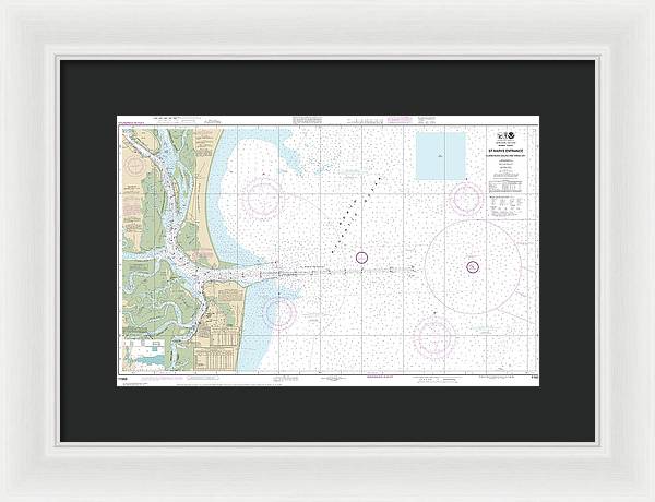 Nautical Chart-11503 St Marys Entrance Cumberland Sound-kings Bay - Framed Print