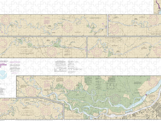 Nautical Chart 11514 Savannah River Savannah Brier Creek Puzzle
