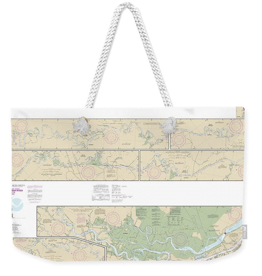 Nautical Chart-11514 Savannah River Savannah-brier Creek - Weekender Tote Bag