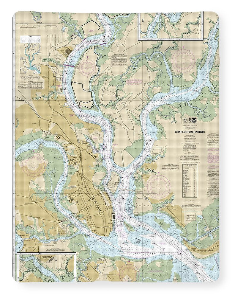 Nautical Chart-11524 Charleston Harbor - Blanket