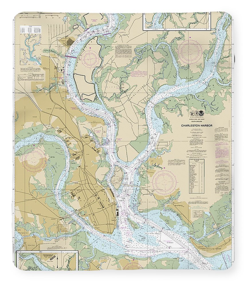 Nautical Chart-11524 Charleston Harbor - Blanket