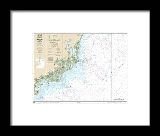 Nautical Chart-11531 Winyah Bay-bulls Bay - Framed Print