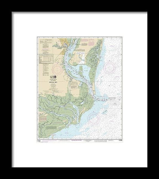 A beuatiful Framed Print of the Nautical Chart-11532 Winyah Bay by SeaKoast