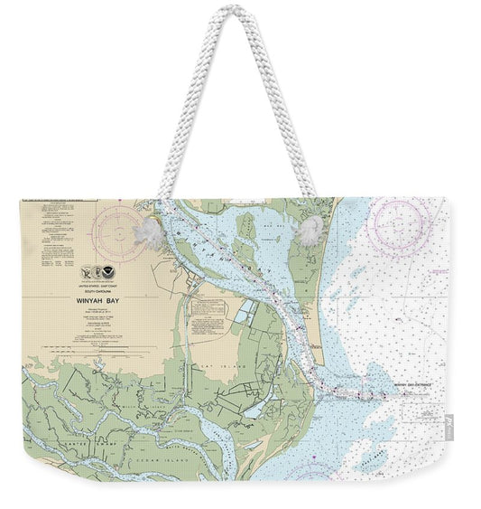 Nautical Chart-11532 Winyah Bay - Weekender Tote Bag