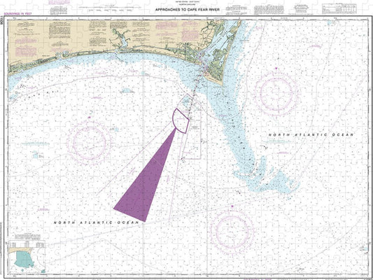 Nautical Chart 11536 Approaches Cape Fear River Puzzle