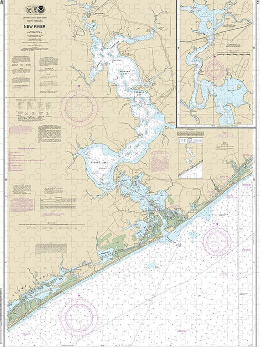 Nautical Chart 11542 New River, Jacksonville Puzzle