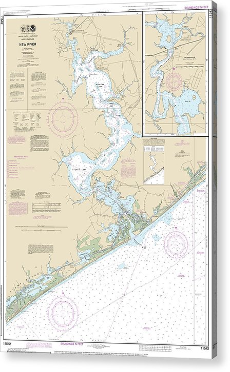 Nautical Chart-11542 New River, Jacksonville  Acrylic Print