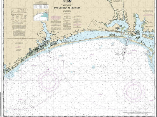 Nautical Chart 11543 Cape Lookout New River Puzzle