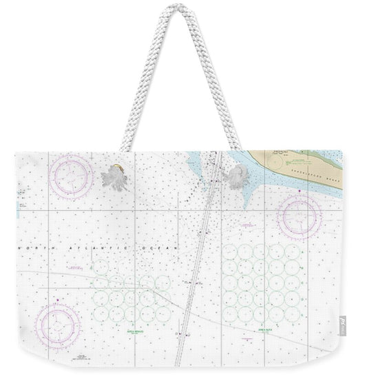 Nautical Chart-11547 Morehead City Harbor - Weekender Tote Bag