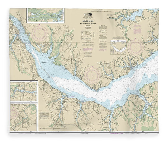 Nautical Chart 11552 Neuse River Upper Part Bay River Blanket