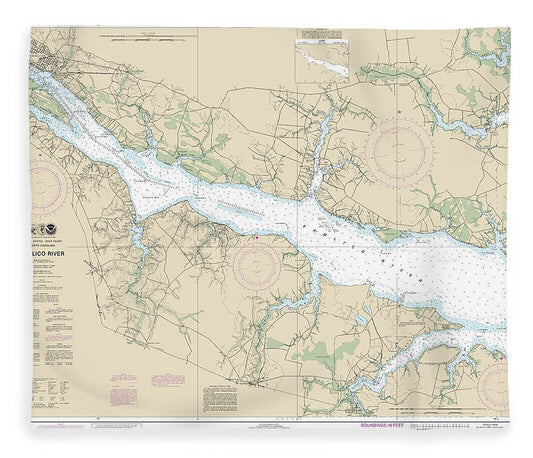 Nautical Chart 11554 Pamlico River Blanket