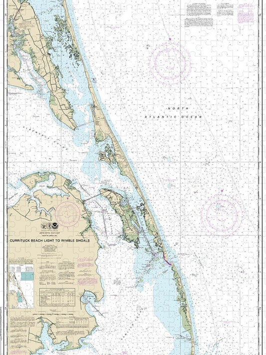 Nautical Chart 12204 Currituck Beach Light Wimble Shoals Puzzle