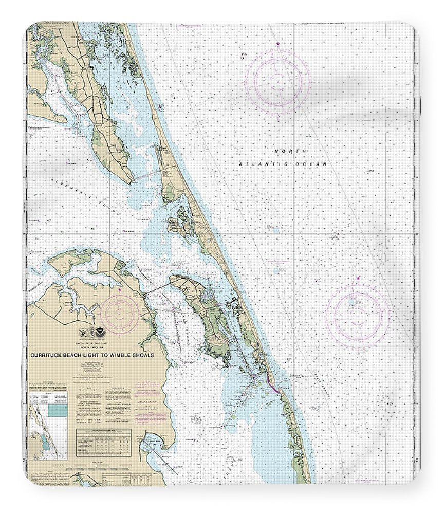 Nautical Chart-12204 Currituck Beach Light-wimble Shoals - Blanket