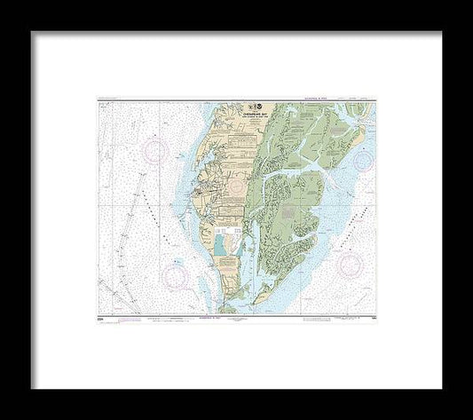 A beuatiful Framed Print of the Nautical Chart-12224 Chesapeake Bay Cape Charles-Wolf Trap by SeaKoast