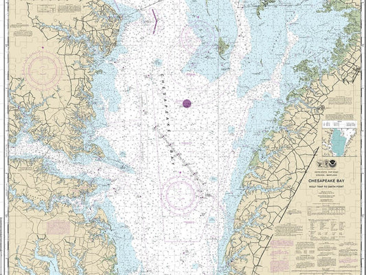 Nautical Chart 12225 Chesapeake Bay Wolf Trap Smith Point Puzzle