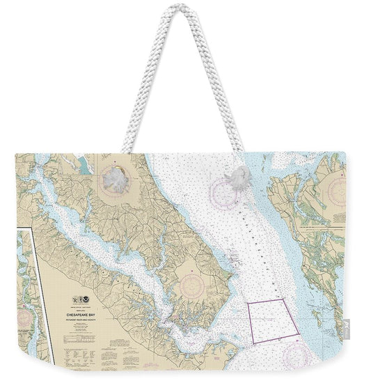 Nautical Chart-12264 Chesapeake Bay Patuxent River-vicinity - Weekender Tote Bag