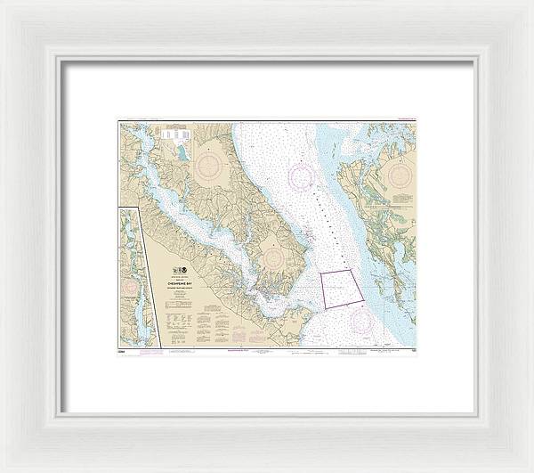 Nautical Chart-12264 Chesapeake Bay Patuxent River-vicinity - Framed Print