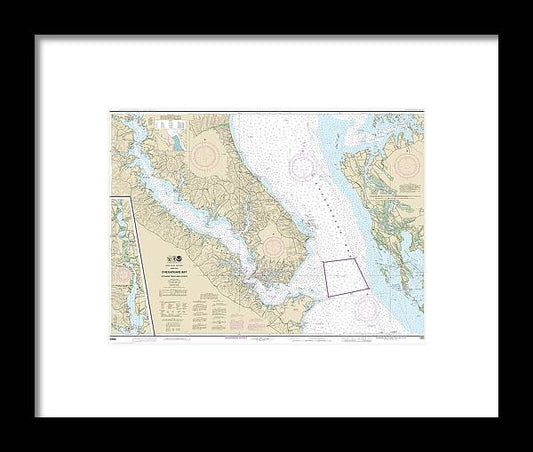 A beuatiful Framed Print of the Nautical Chart-12264 Chesapeake Bay Patuxent River-Vicinity by SeaKoast