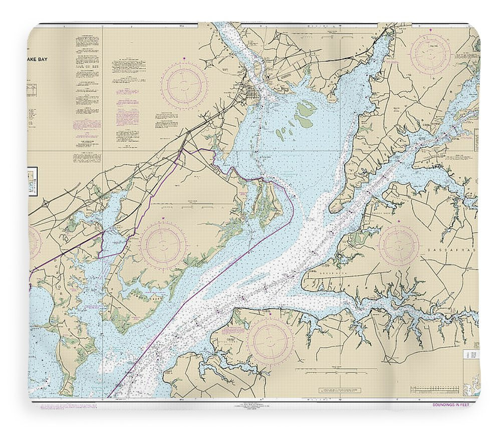 Nautical Chart-12274 Head-chesapeake Bay - Blanket