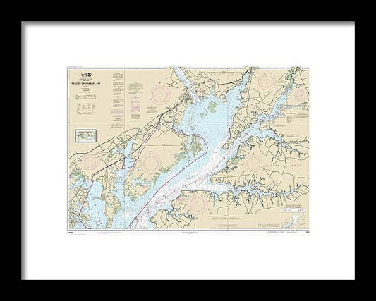 A beuatiful Framed Print of the Nautical Chart-12274 Head-Chesapeake Bay by SeaKoast