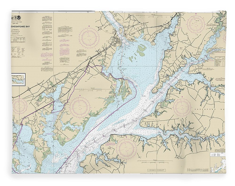 Nautical Chart-12274 Head-chesapeake Bay - Blanket