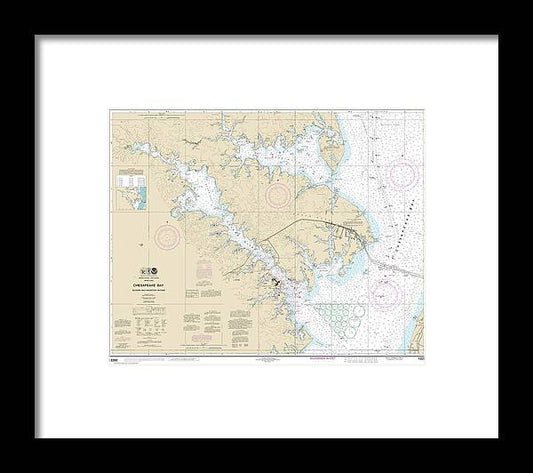 A beuatiful Framed Print of the Nautical Chart-12282 Chesapeake Bay Severn-Magothy Rivers by SeaKoast