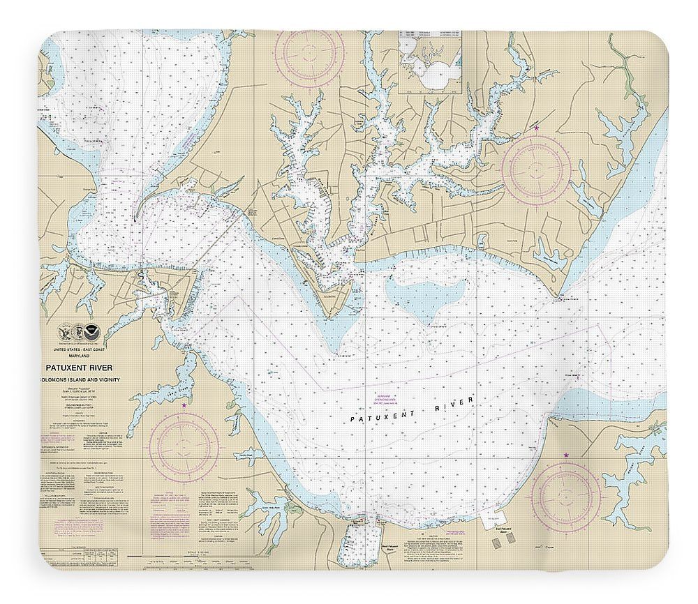 Nautical Chart-12284 Patuxent River Solomons Lsland-vicinity - Blanket