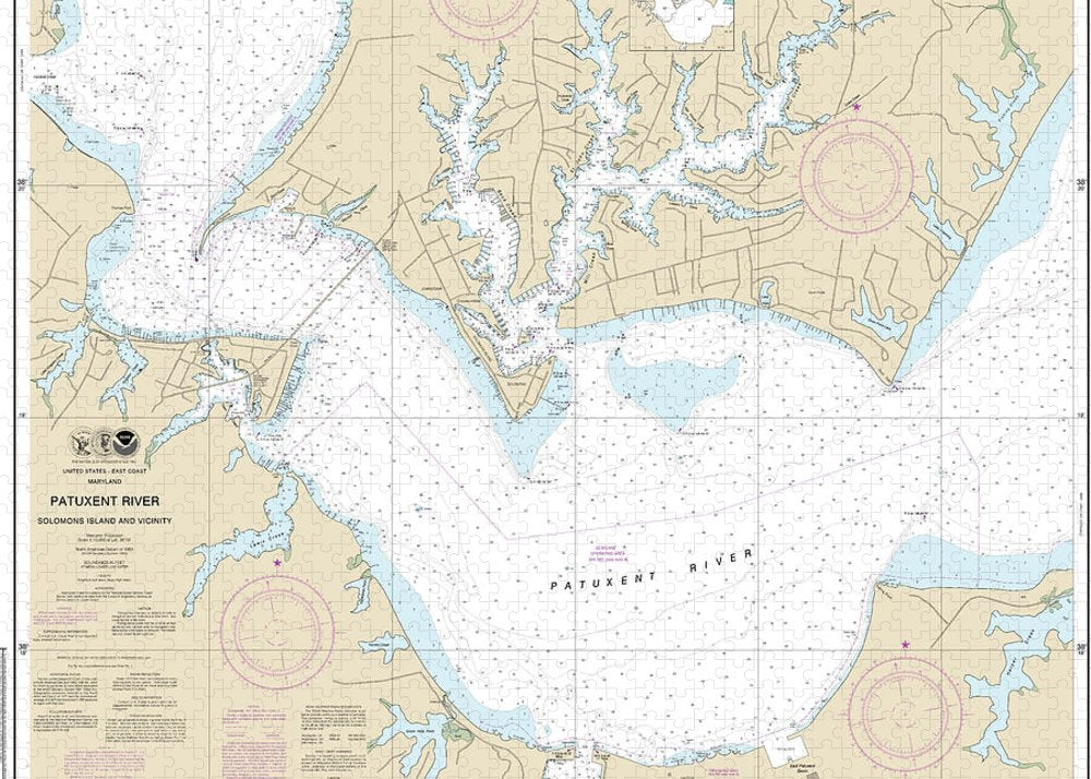 Nautical Chart-12284 Patuxent River Solomons Lsland-vicinity - Puzzle