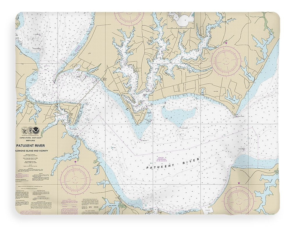 Nautical Chart-12284 Patuxent River Solomons Lsland-vicinity - Blanket