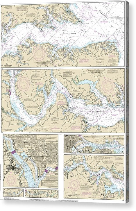 Nautical Chart-12285 Potomac River, District-Columbia  Acrylic Print