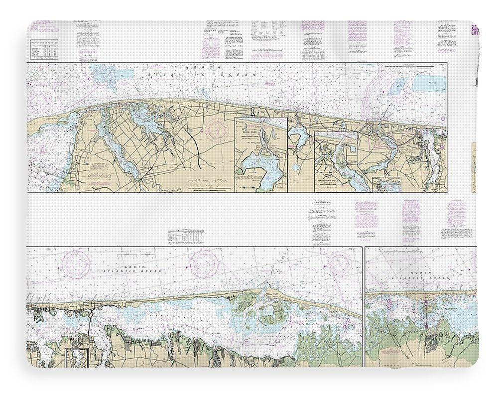 Nautical Chart-12324 Intracoastal Waterway Sandy Hook-little Egg Harbor - Blanket